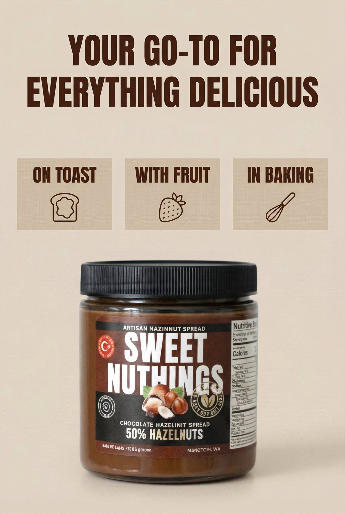 Chocolate Hazelnut Spread - Sweet Nuthings
