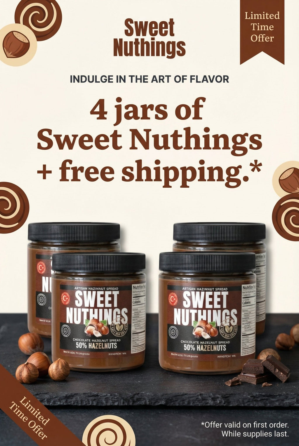 Chocolate Hazelnut Spread - Sweet Nuthings